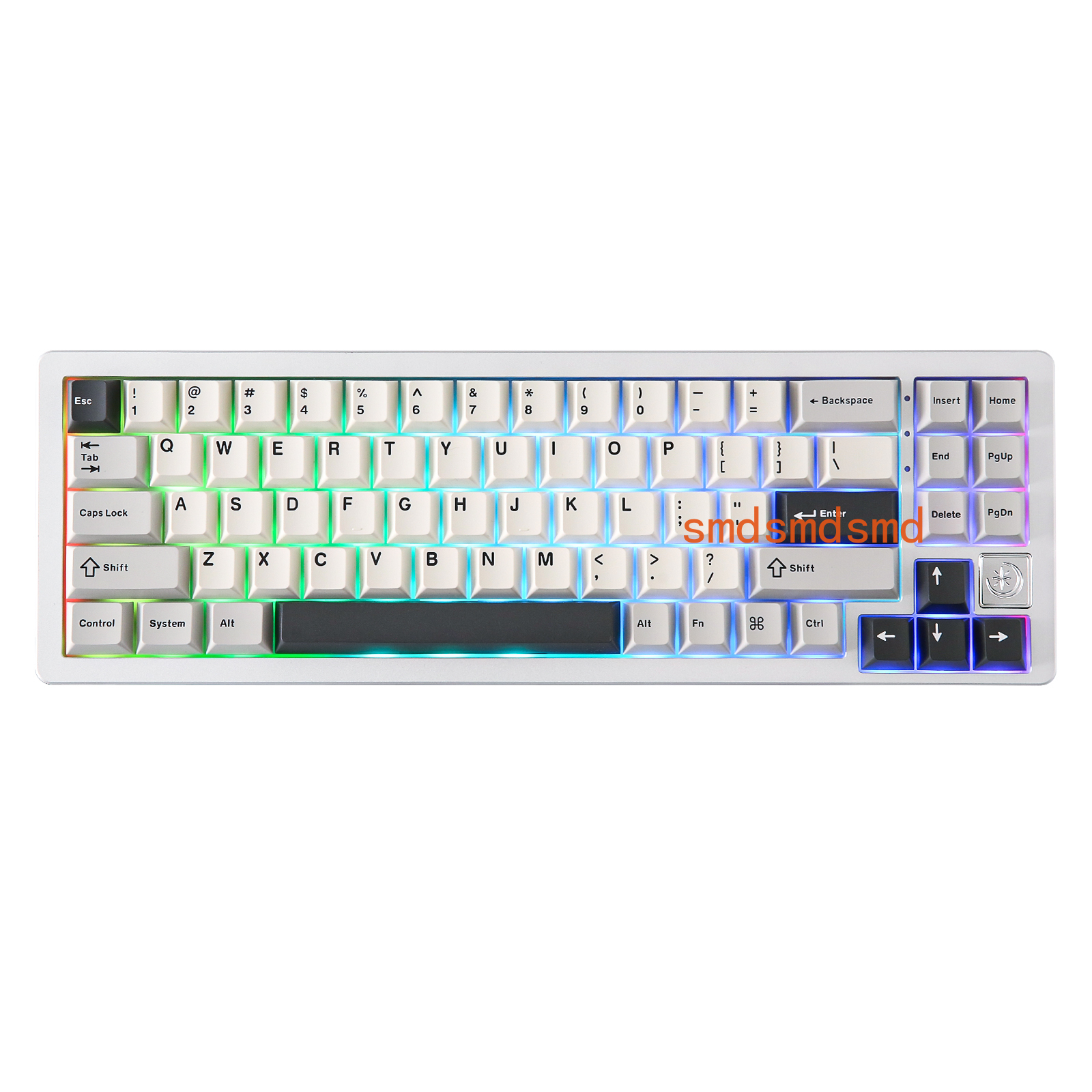 Gaming Keyboard Wireless - AL71 Silver CNC Aluminum Mechanical Keyboard,