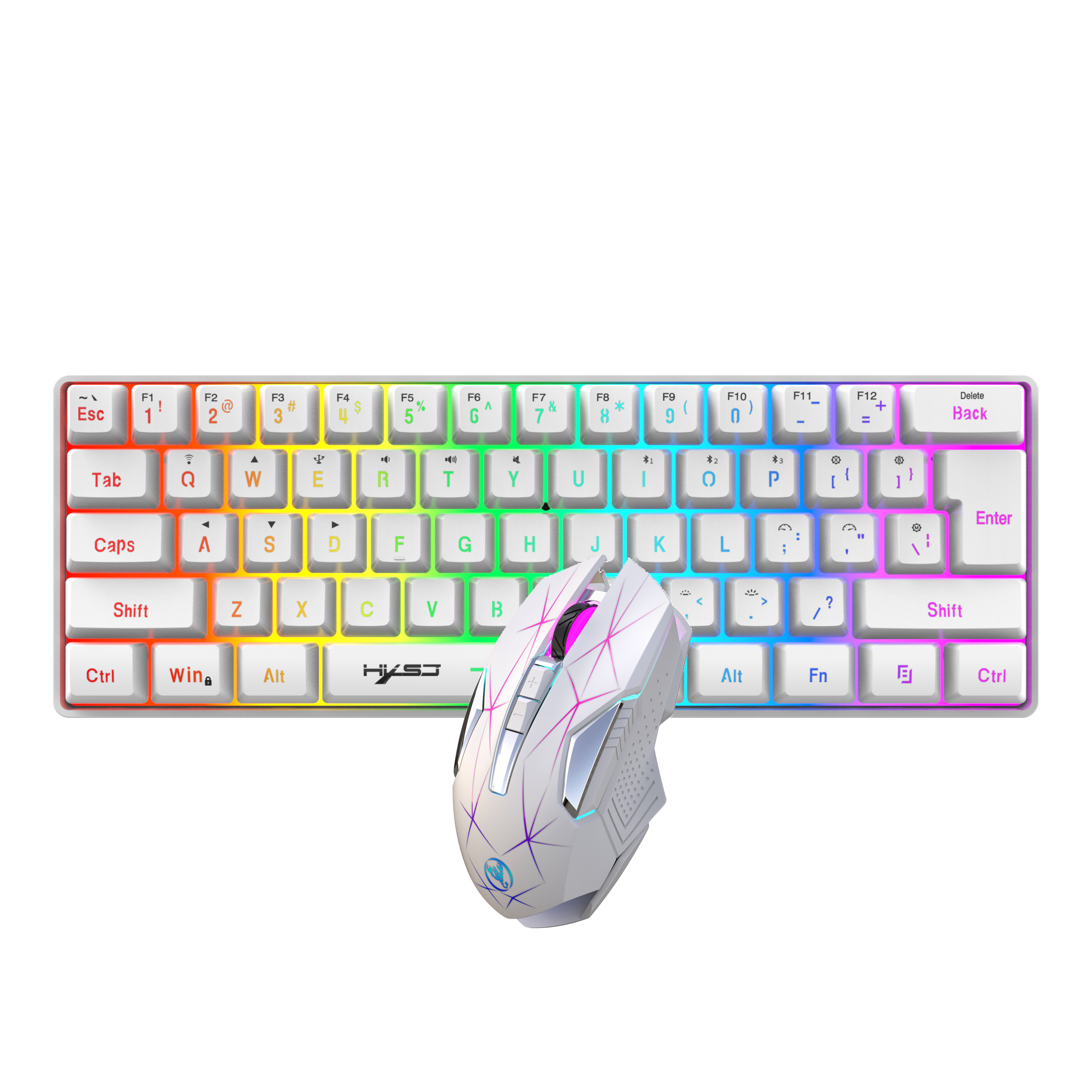 Gaming Keyboard Mouse And Headset Combo - 60% Wireless Gaming Keyboard and Mouse