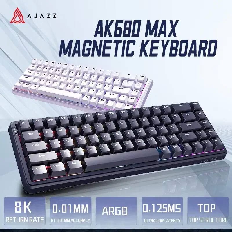 Gaming Keyboard Hall Effect - AJAZZ AK680 MAX/V2 Mechanical Keyboard HE