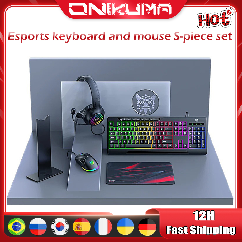 Gaming Keyboard Mouse And Headset Combo - Sunlight 0025 in 1 Combo Gaming