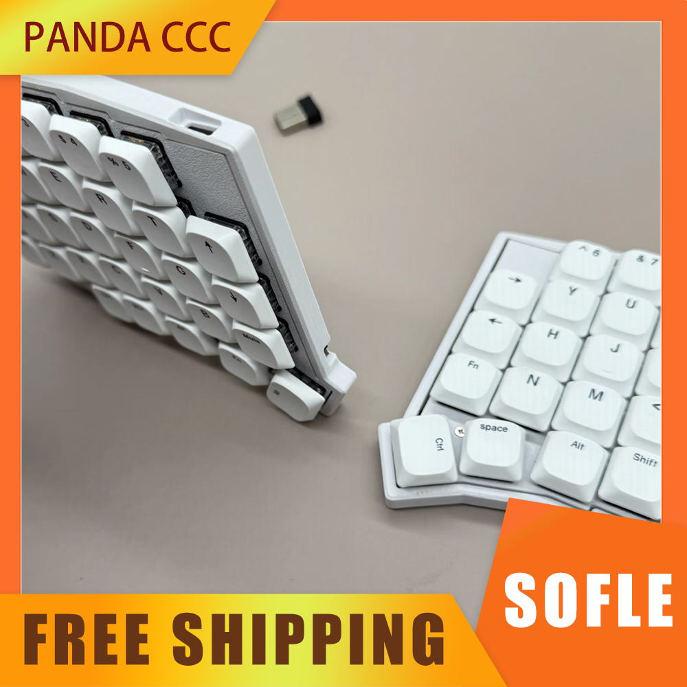 Gaming Keyboard Bundle - SOFLE Low Profile Split Keyboard 2.4G