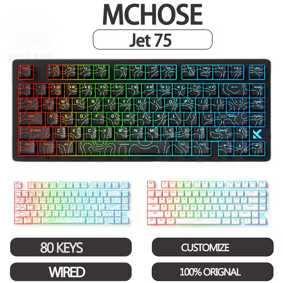 Gaming Keyboard Expensive - Mchose JET75 Mechanical Keyboard Magnetic Switch