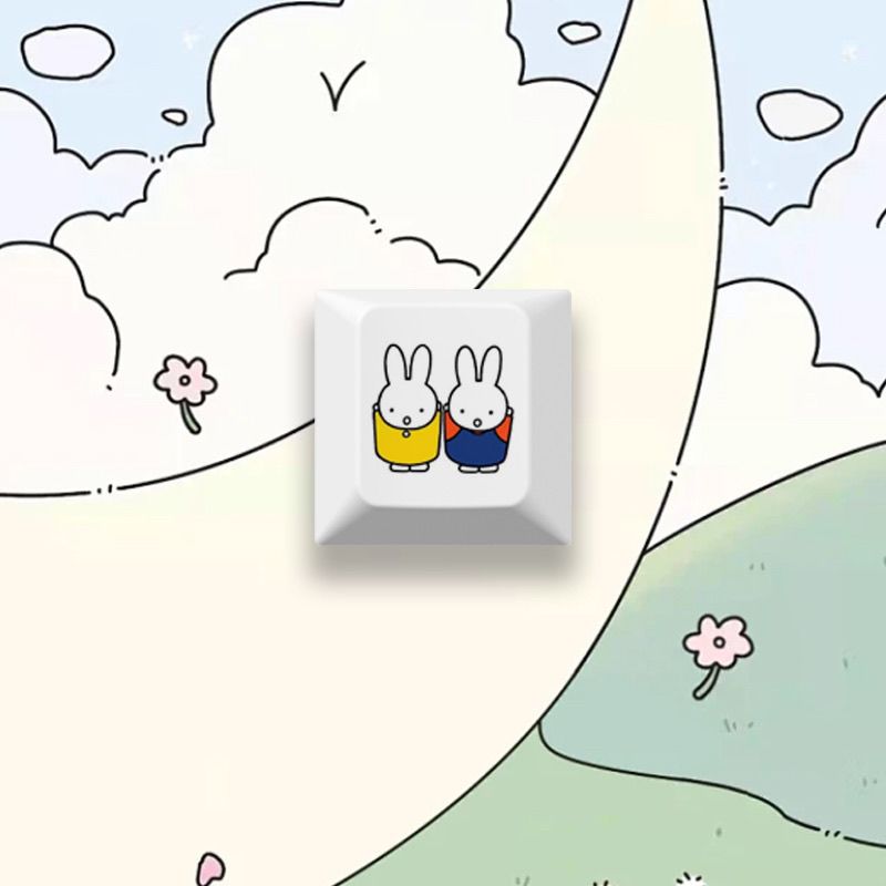 New Miffy rabbit cartoon cute  - Gaming Keyboard Mechanical のレビューと価格