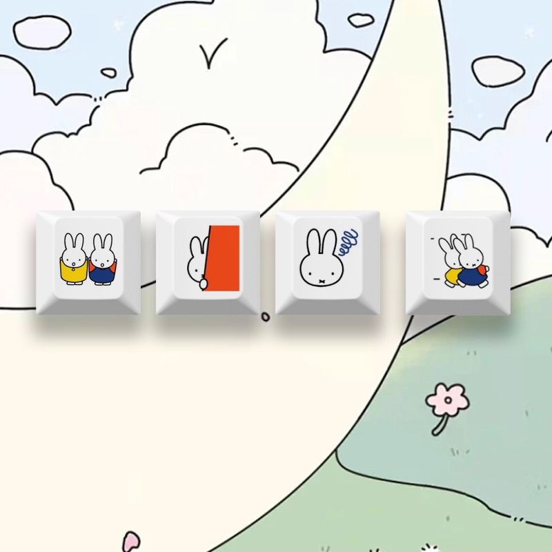 New Miffy rabbit cartoon cute  - Gaming Keyboard Mechanical のレビューと価格