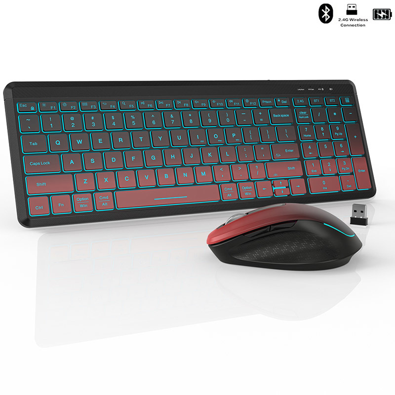 RGB Backlit Silent Wireless Ke - Gaming Keyboard Bundle のレビューと価格