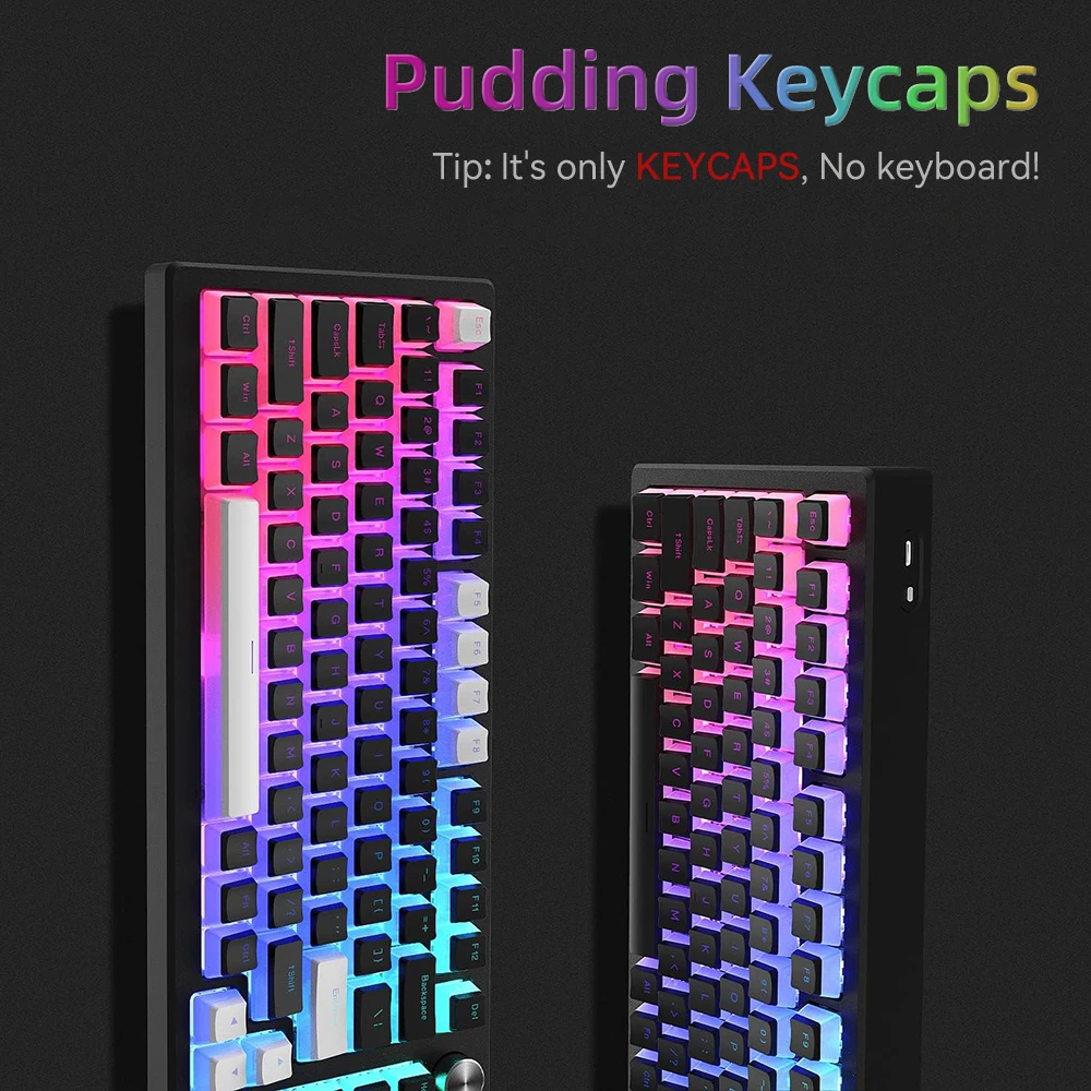 New Pudding PBT Keycaps 129 Ke - Gaming Keyboard Bundle のレビューと価格