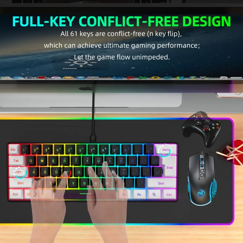 Keyboard and mouse 60% compute - Gaming Keyboard Bundle のレビューと価格