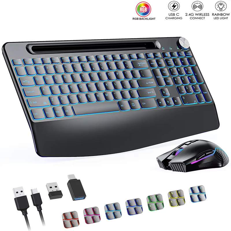 2.4G&Type-C Wireless Keyboard  - Gaming Keyboard Mouse And Headset Combo のレビューと価格