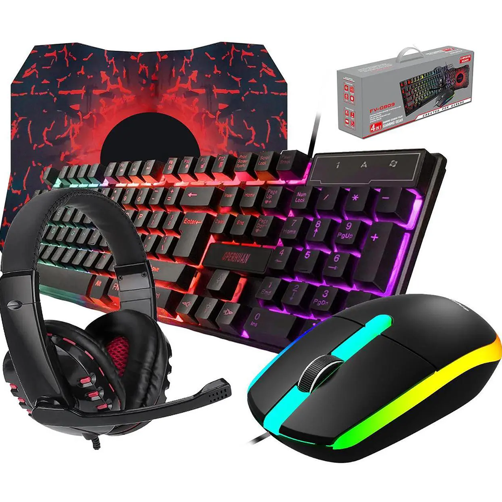 Wired Gaming Keyboard and Mous - Gaming Keyboard Mouse And Headset Combo のレビューと価格