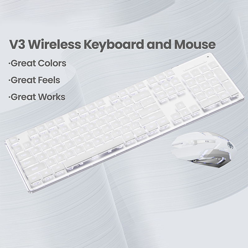 EWEADN V3 wireless Silent Offi - Gaming Keyboard Bundle のレビューと価格