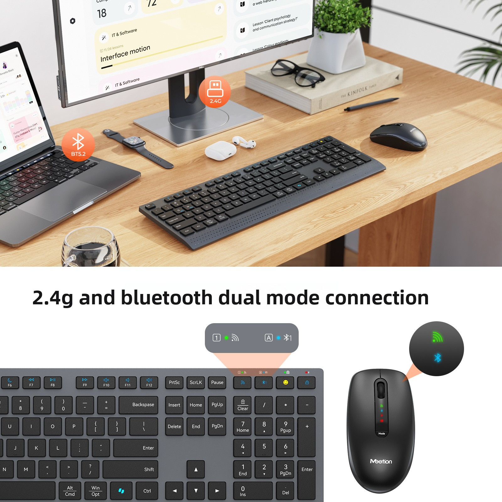 Dual-mode 2.4G Wireless Keyboa - Gaming Keyboard Mouse And Headset Combo のレビューと価格