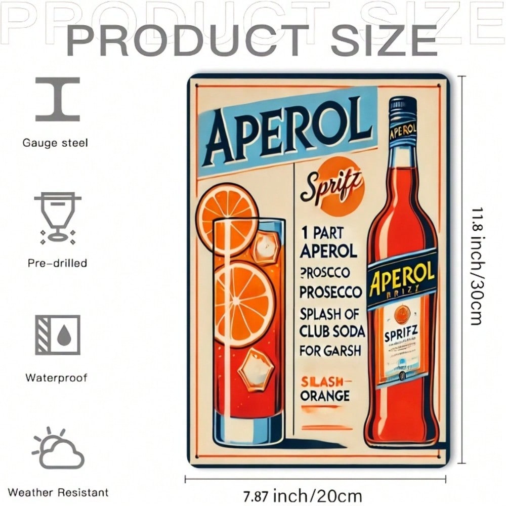Vintage Aperol Spritz Metal Si - Brass Weight Plate のレビューと価格