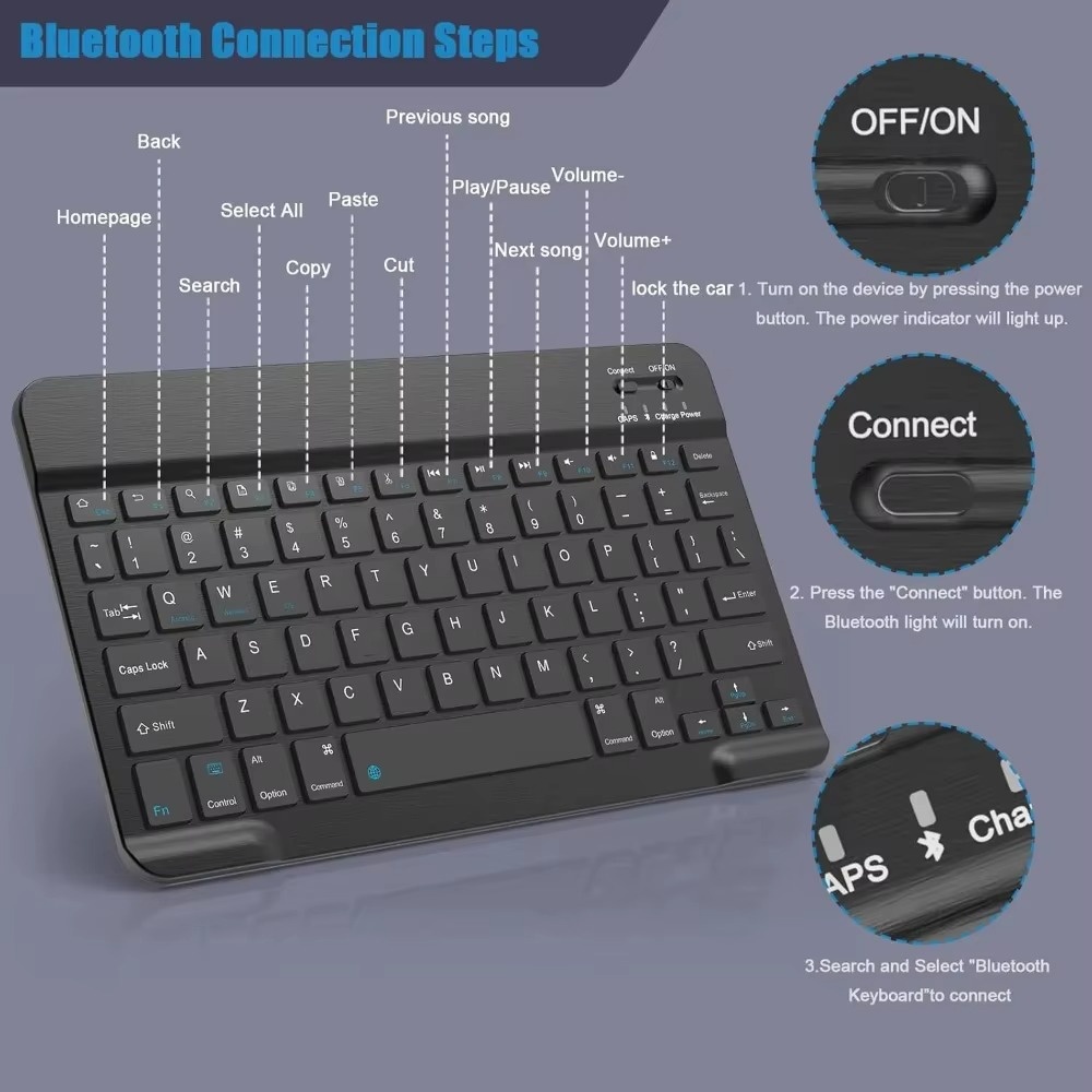 Bluetooth 5.0 Wireless Keyboar - Gaming Keyboard Wireless のレビューと価格