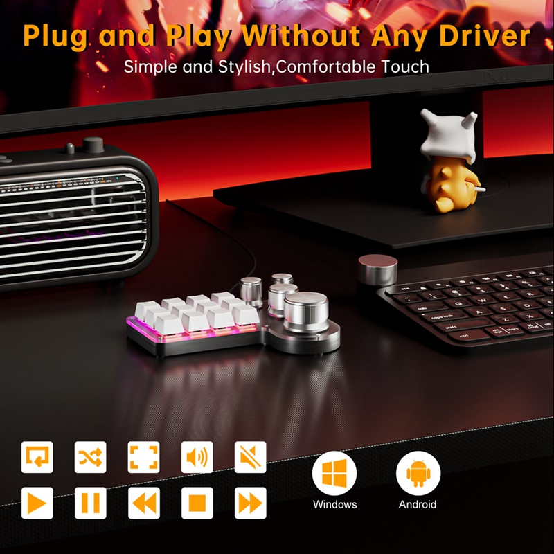 Custom Macro Keyboard 12 Keys  - Gaming Keyboard Mechanical のレビューと価格