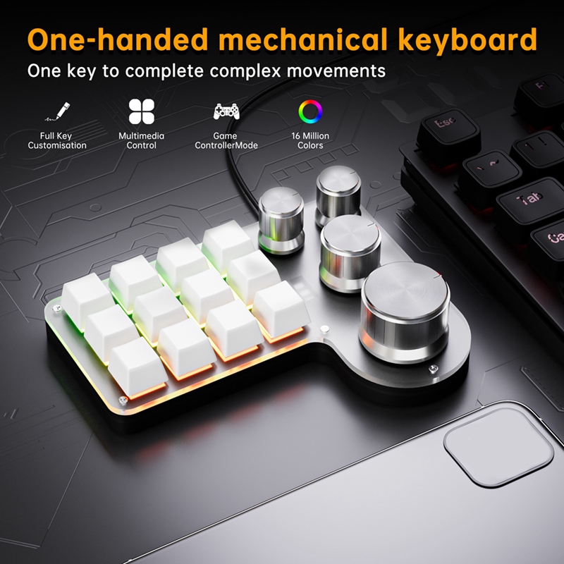 Custom Macro Keyboard 12 Keys  - Gaming Keyboard Mechanical のレビューと価格