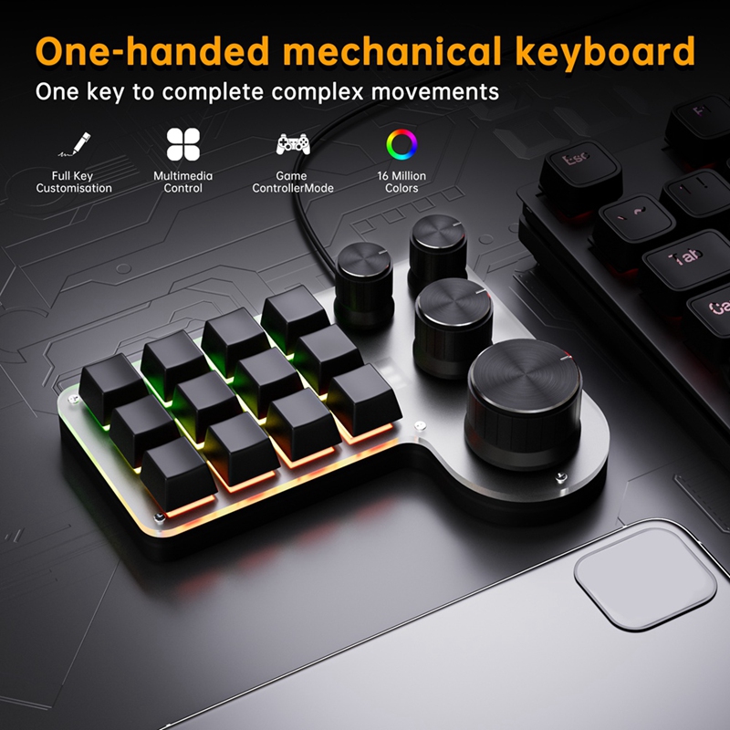 Custom Macro Keyboard 12 Keys  - Gaming Keyboard Mechanical のレビューと価格