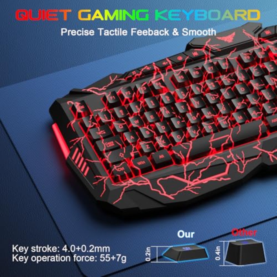 Gaming Keyboard Mouse Headset  - Gaming Keyboard Mouse And Headset Combo のレビューと価格