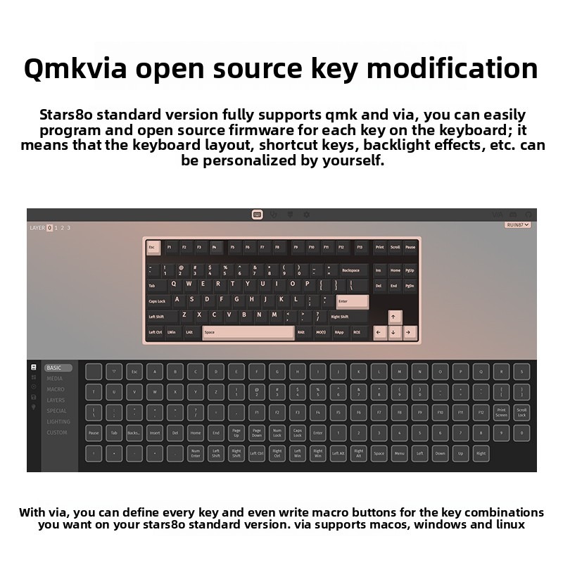 WEIKAV STARS80 TKL Mechanical  - Gaming Keyboard Tkl のレビューと価格