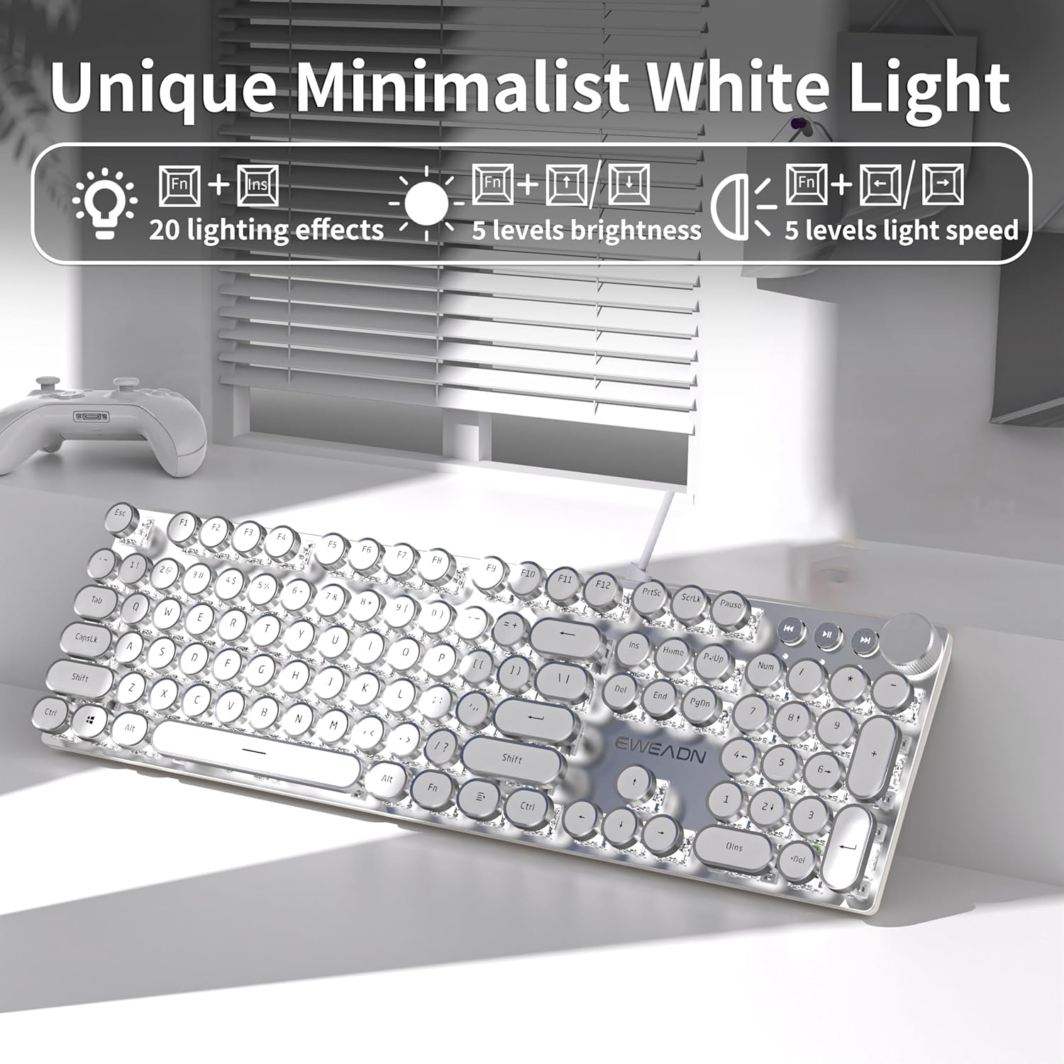EWEADN Wired Mechanical Keyboa - Gaming Keyboard Mechanical のレビューと価格