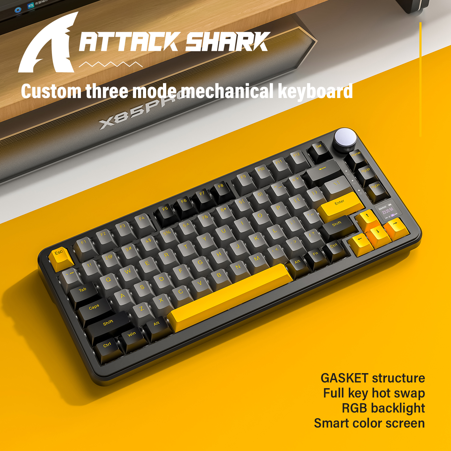 Attack Shark X85 PRO Smart RGB - Gaming Keyboard Mechanical のレビューと価格