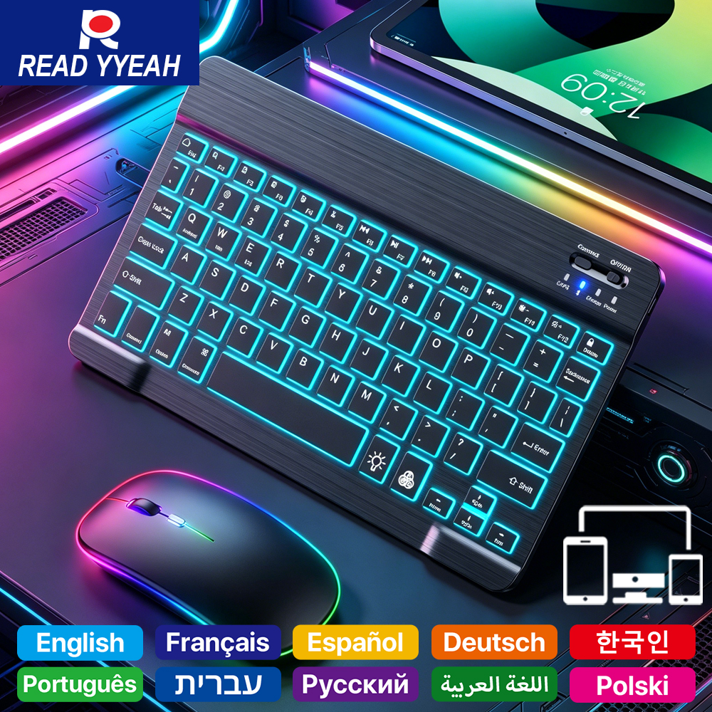 READ YYEAH RGB Backlit Bluetoo - Gaming Keyboard Wireless のレビューと価格