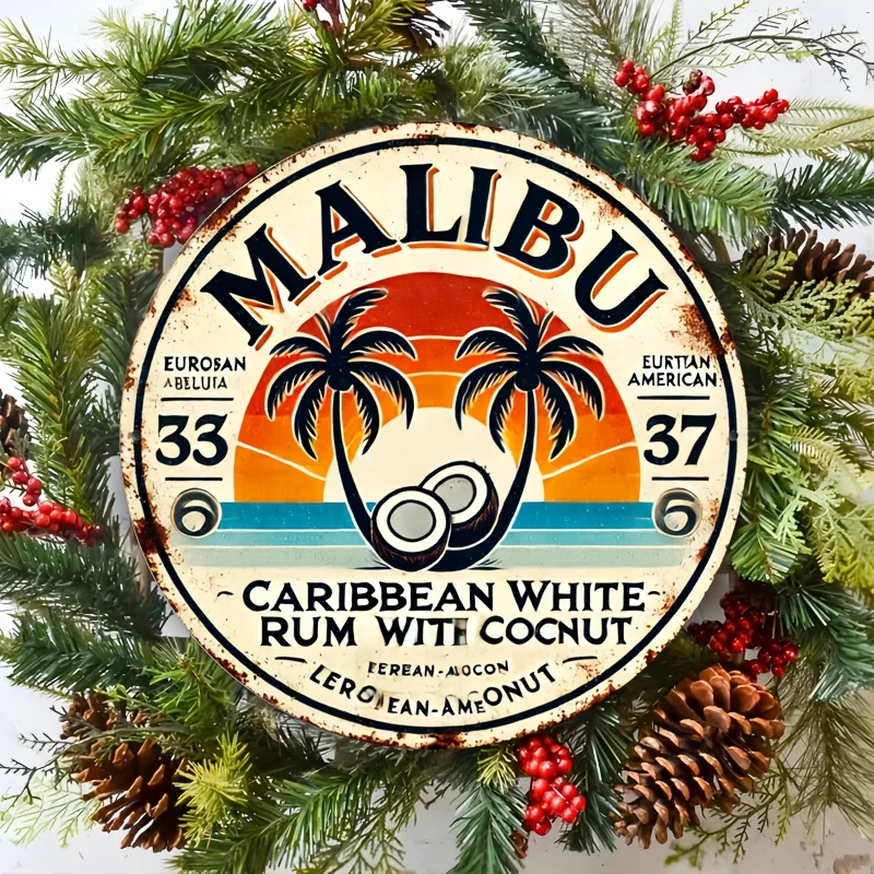 Vintage Malibu Rum Coconut Alu - Brass Weight Plate のレビューと価格