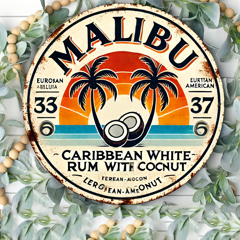 Vintage Malibu Rum Coconut Alu - Brass Weight Plate のレビューと価格