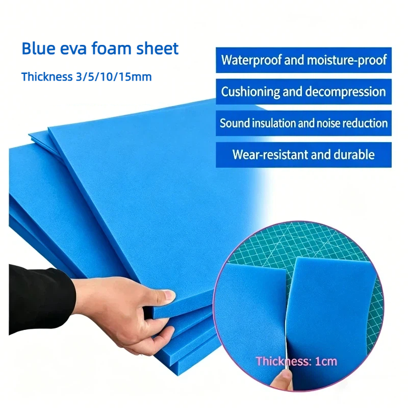 1pc Thickness 3/5/10/15mm Blue - Pe Foam Sheet のレビューと価格