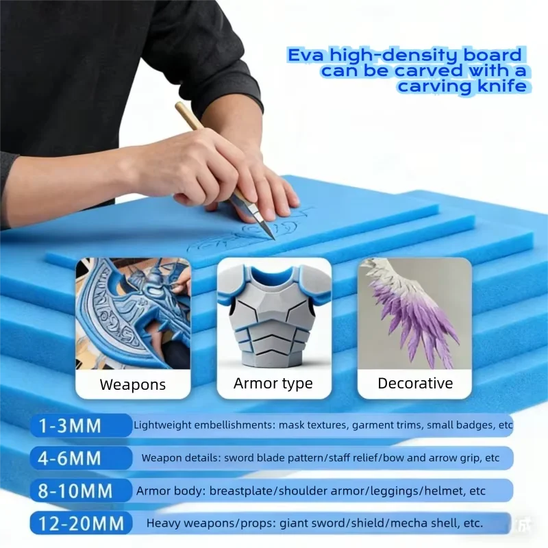 1pc Thickness 3/5/10/15mm Blue - Pe Foam Sheet のレビューと価格