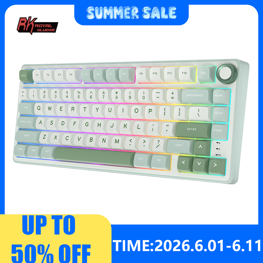 RK Royal Kludge R75 Gasket Wir - Gaming Keyboard Bundle のレビューと価格