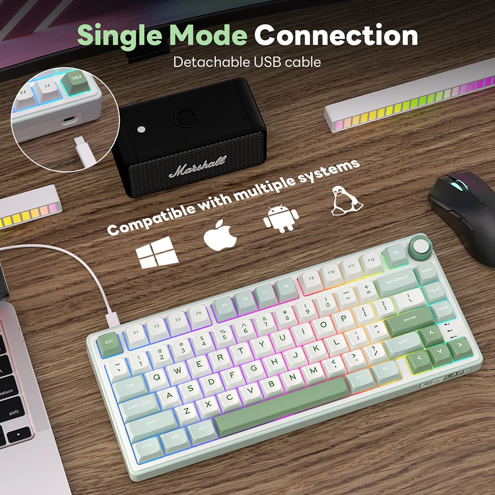 RK Royal Kludge R75 Gasket Wir - Gaming Keyboard Bundle のレビューと価格