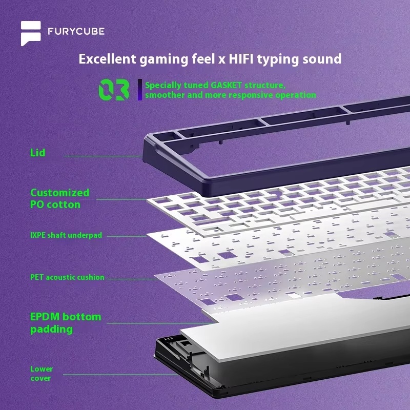 FURYCUBE K99pro Wireless Gamin - Gaming Keyboard Mechanical のレビューと価格