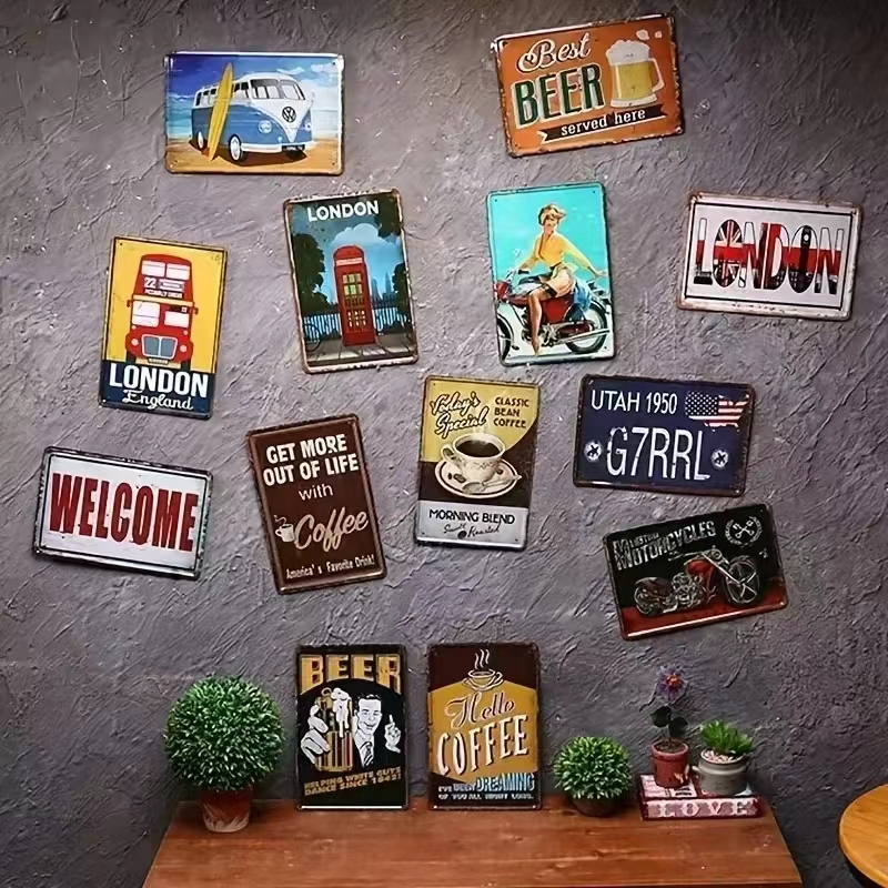 Vintage Bar Metal Signs Bathro - Brass Weight Plate のレビューと価格