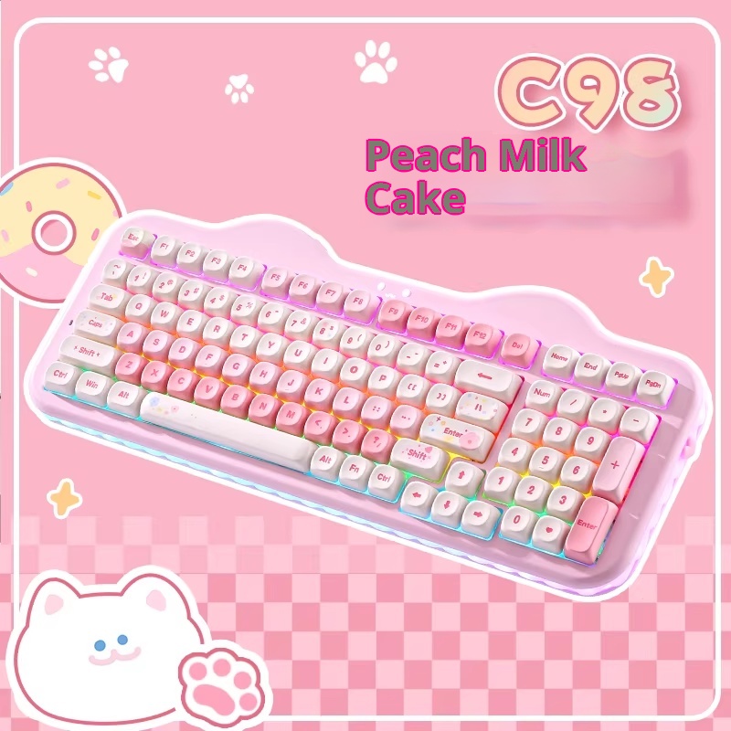 YUNZII C98 Keyboard Tri-mode Q - Gaming Keyboard That Is Quiet のレビューと価格