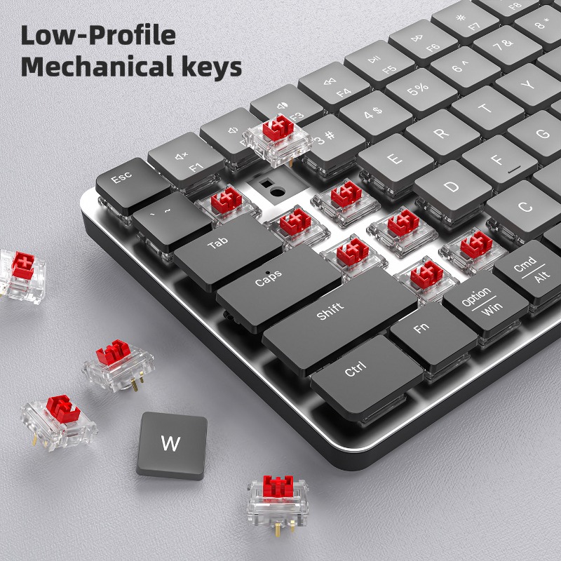 Bluetooth Dual-Mode Ultra-Thin - Gaming Keyboard That Is Quiet のレビューと価格