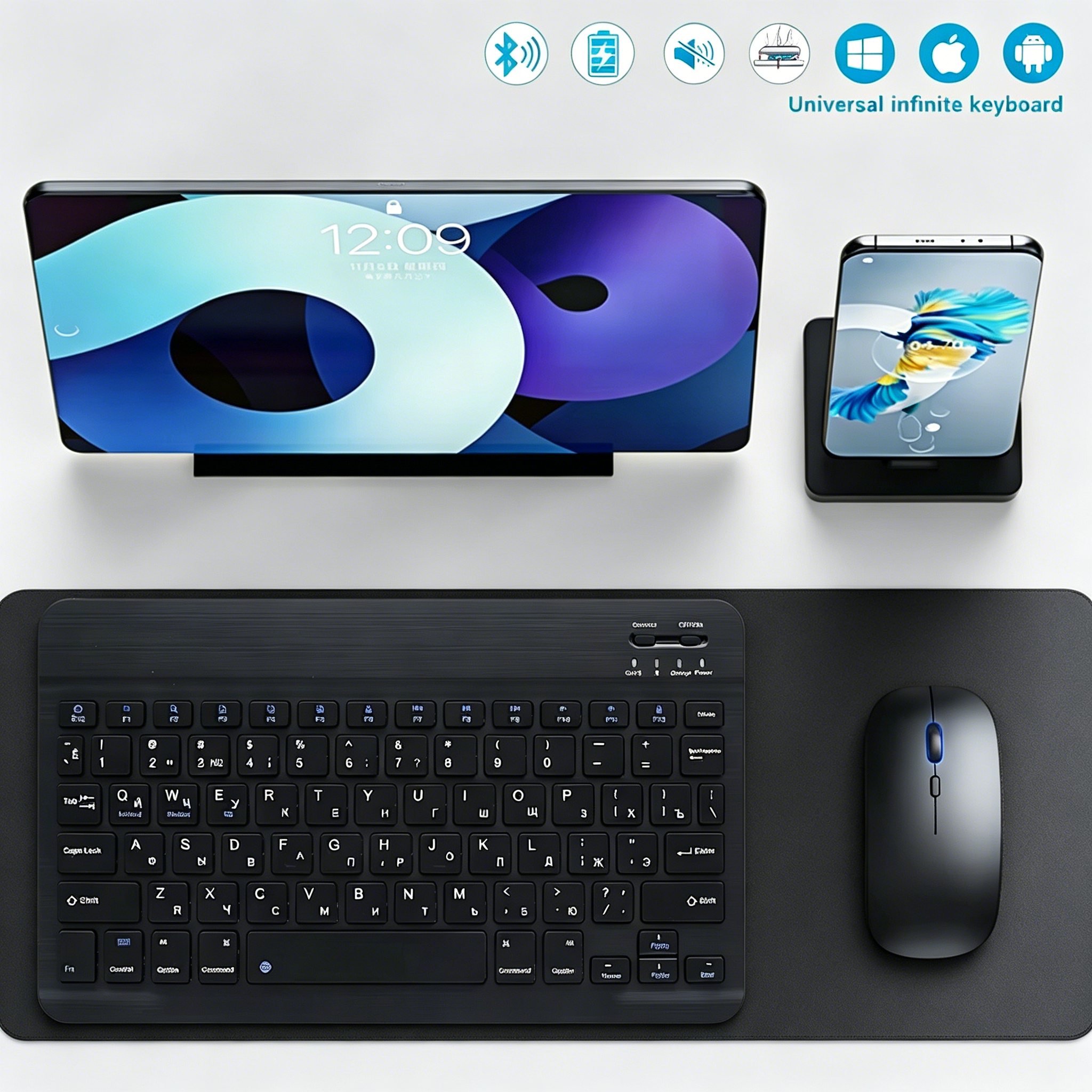Bluetooth Wireless Keyboard Mo - Gaming Keyboard Wireless のレビューと価格