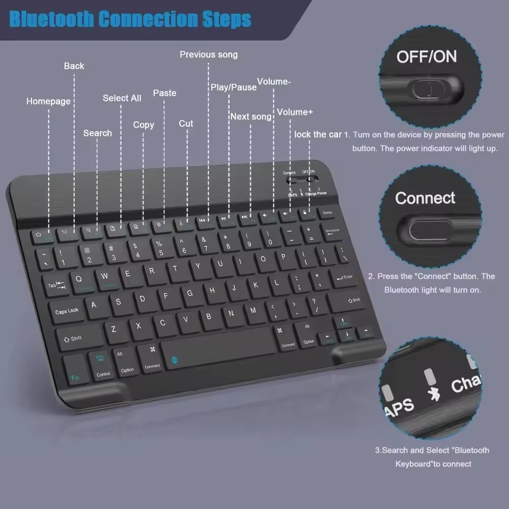 Bluetooth Wireless Keyboard Mo - Gaming Keyboard Wireless のレビューと価格
