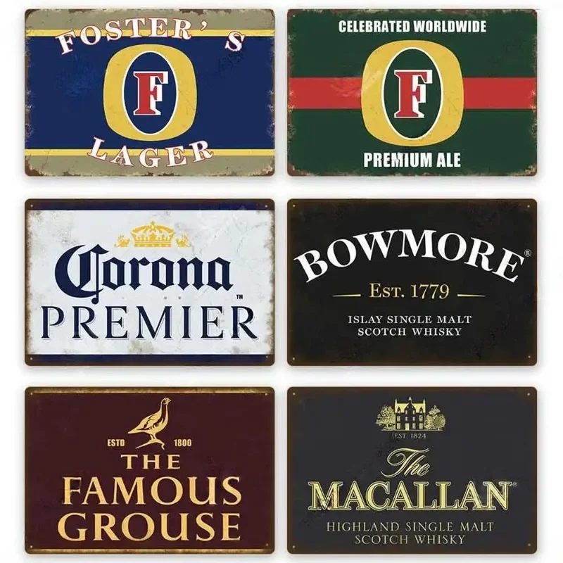 Metal Tin Poster Beer Metal Si - Brass Weight Plate のレビューと価格