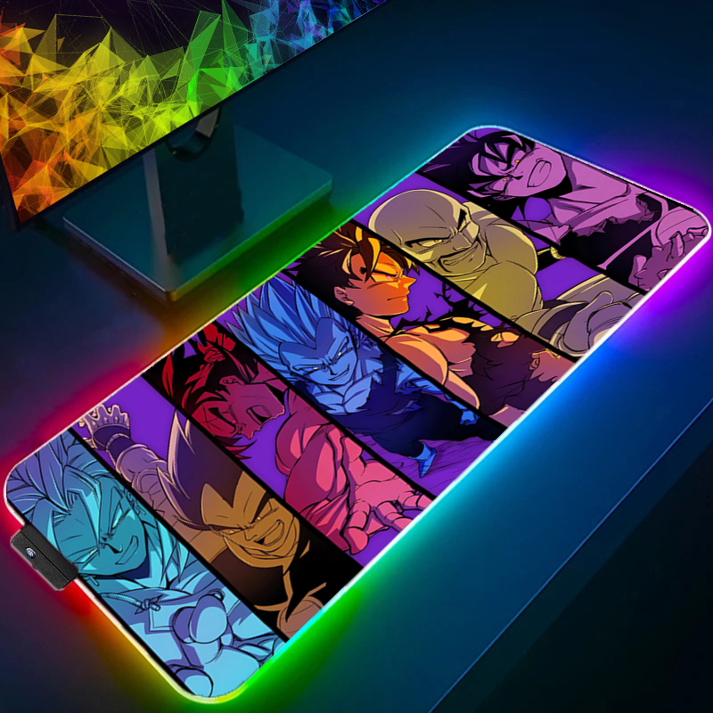 LED Mouse pad Dragon Ball Comp - Gaming Keyboard He のレビューと価格
