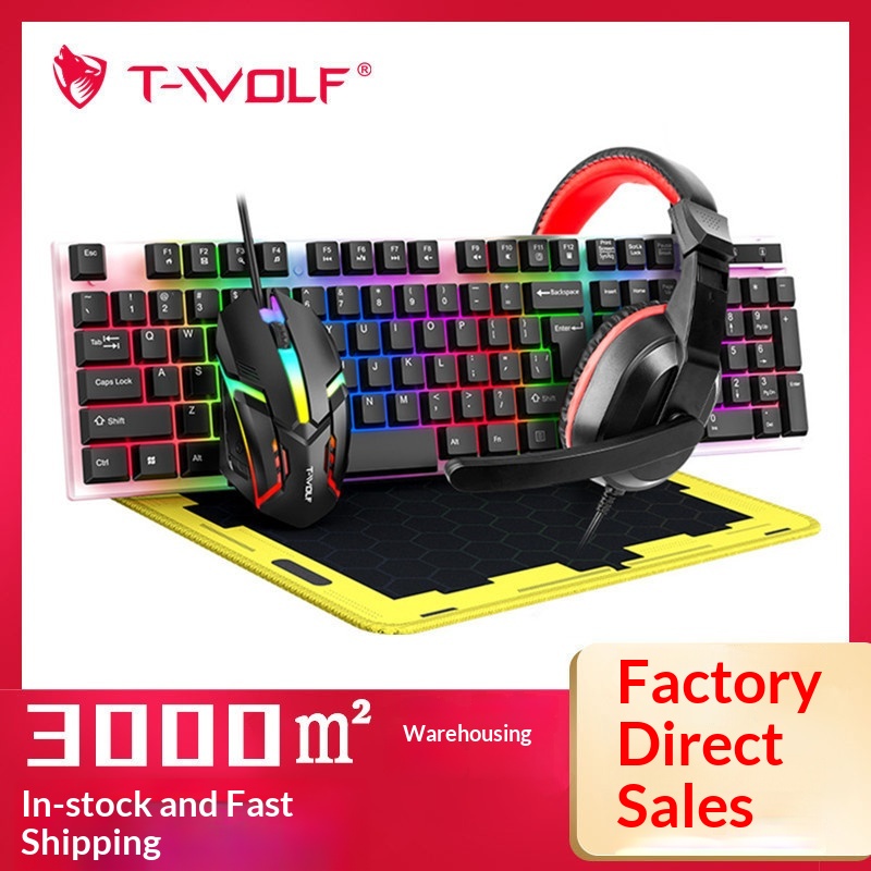 T-Wolf Tf240 4 In 1 Spanish Ga - Gaming Keyboard Mouse And Headset Combo のレビューと価格