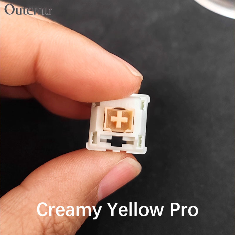 Outemu Cream Yellow Pro Switch - Gaming Keyboard That Is Quiet のレビューと価格