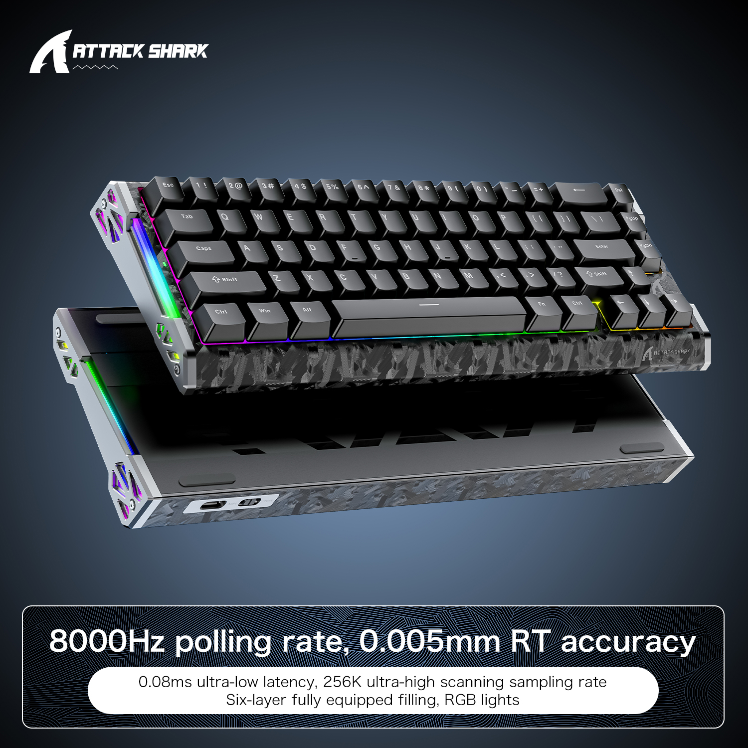ATTACK SHARK R68 HE 8000Hz Car - Gaming Keyboard Expensive のレビューと価格
