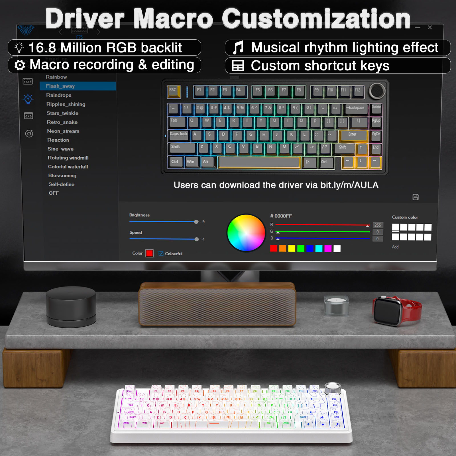 AULA F75 Pro Gasket Mounted Wi - Gaming Keyboard Expensive のレビューと価格