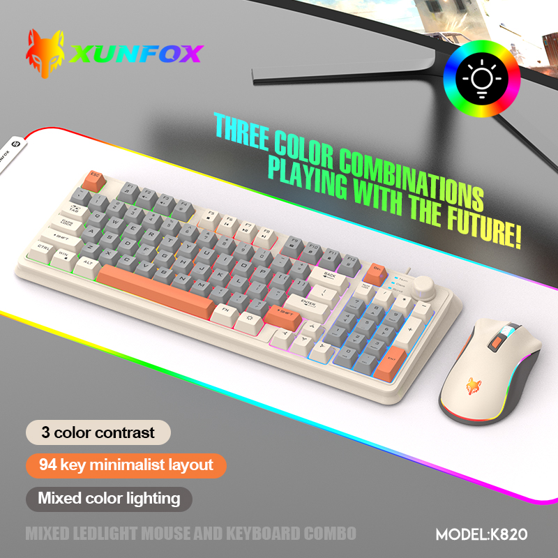 K820 USB Wired Game Keyboard M - Gaming Keyboard Bundle のレビューと価格