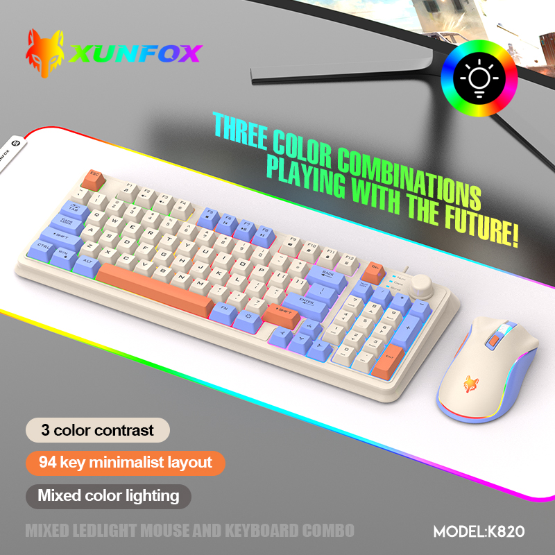 K820 USB Wired Game Keyboard M - Gaming Keyboard Bundle のレビューと価格