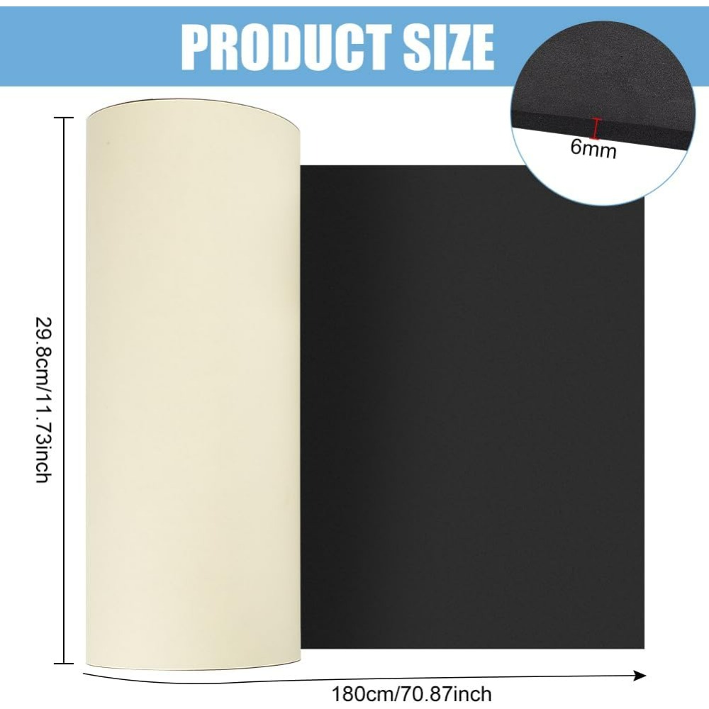 70x11.8 inch Black Self Adhesi - Pe Foam Sheet のレビューと価格