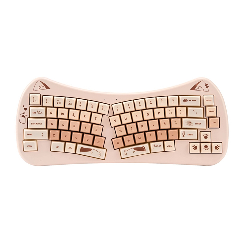 68 Key Cat Ear Mechanical Keyb - Gaming Keyboard Wireless のレビューと価格