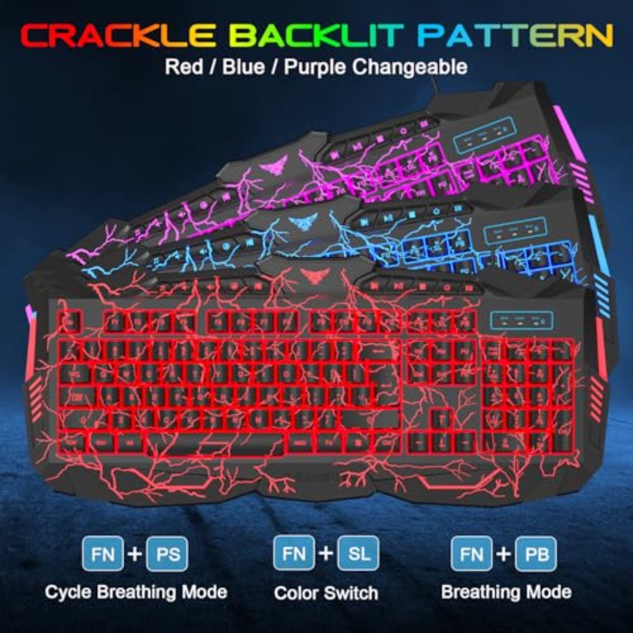 Gaming Keyboard Mouse Headset  - Gaming Keyboard Mouse And Headset Combo のレビューと価格