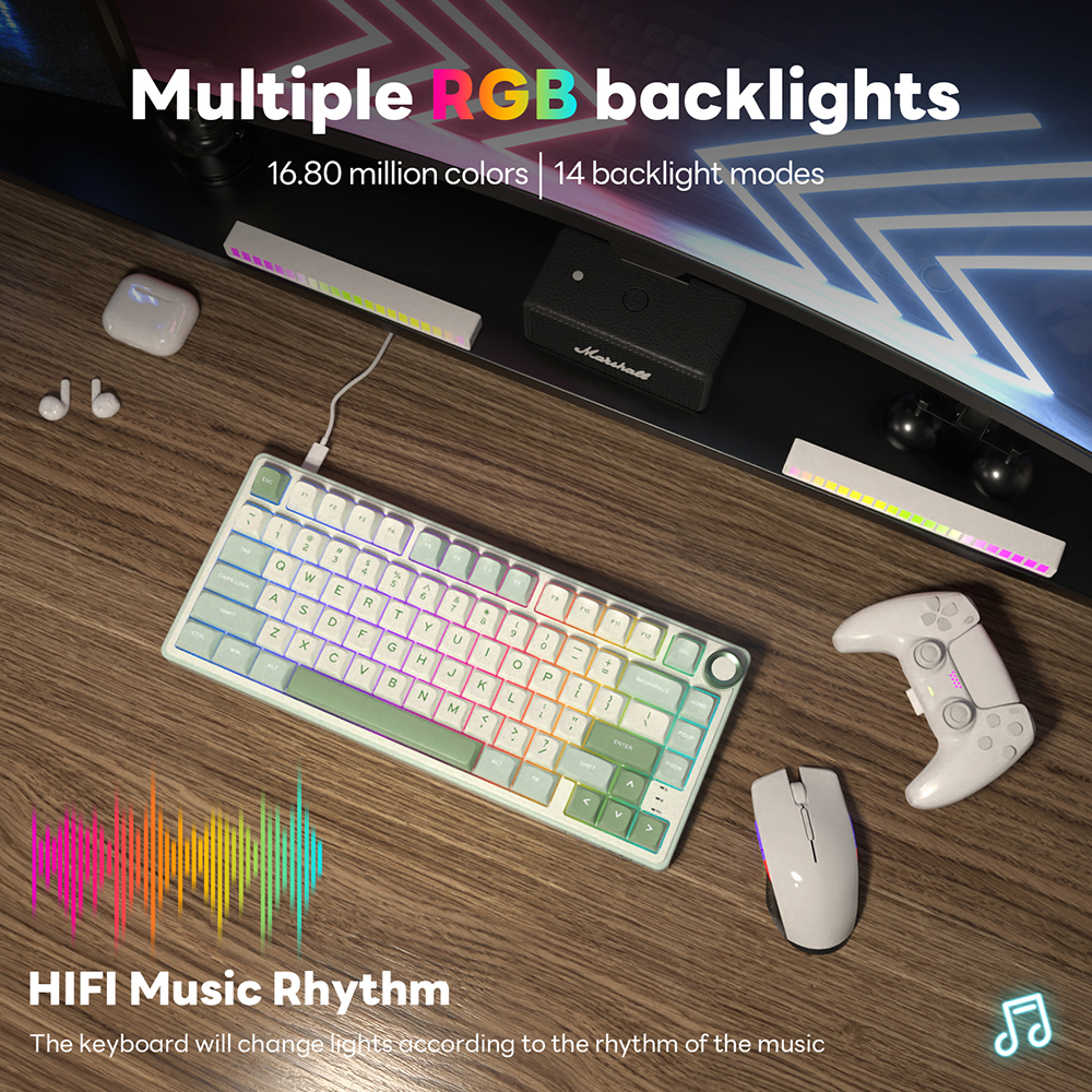 Royal Kludge RK R75 Brazilian  - Gaming Keyboard Bundle のレビューと価格