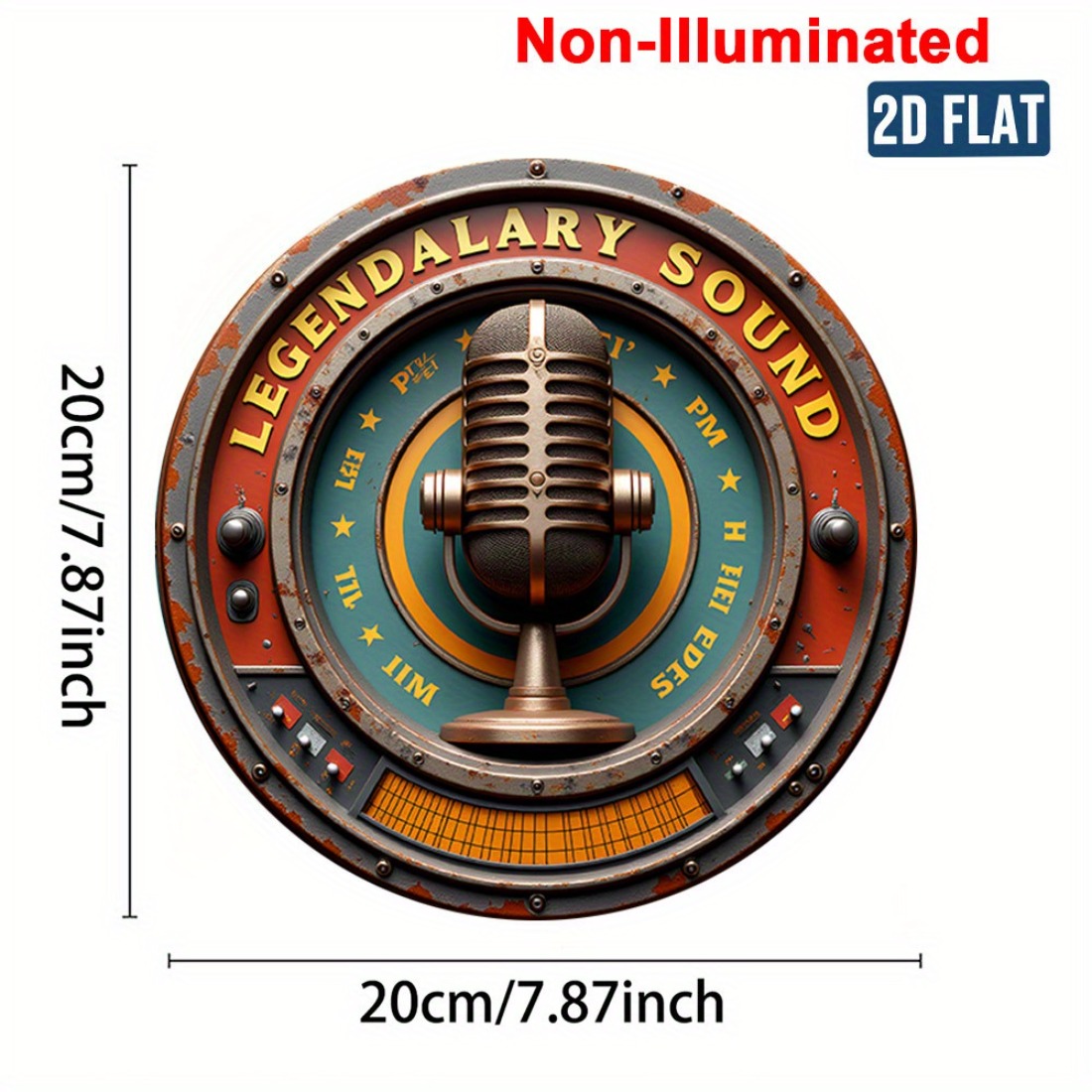 Vintage Stereo Wall Art 2D Met - Brass Weight Plate のレビューと価格